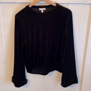 NWT Leith Velvet top. Small.